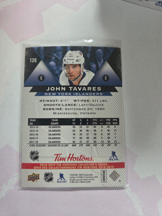 John Tavares Upper Deck Tim Hortons #120 [New York Islanders]