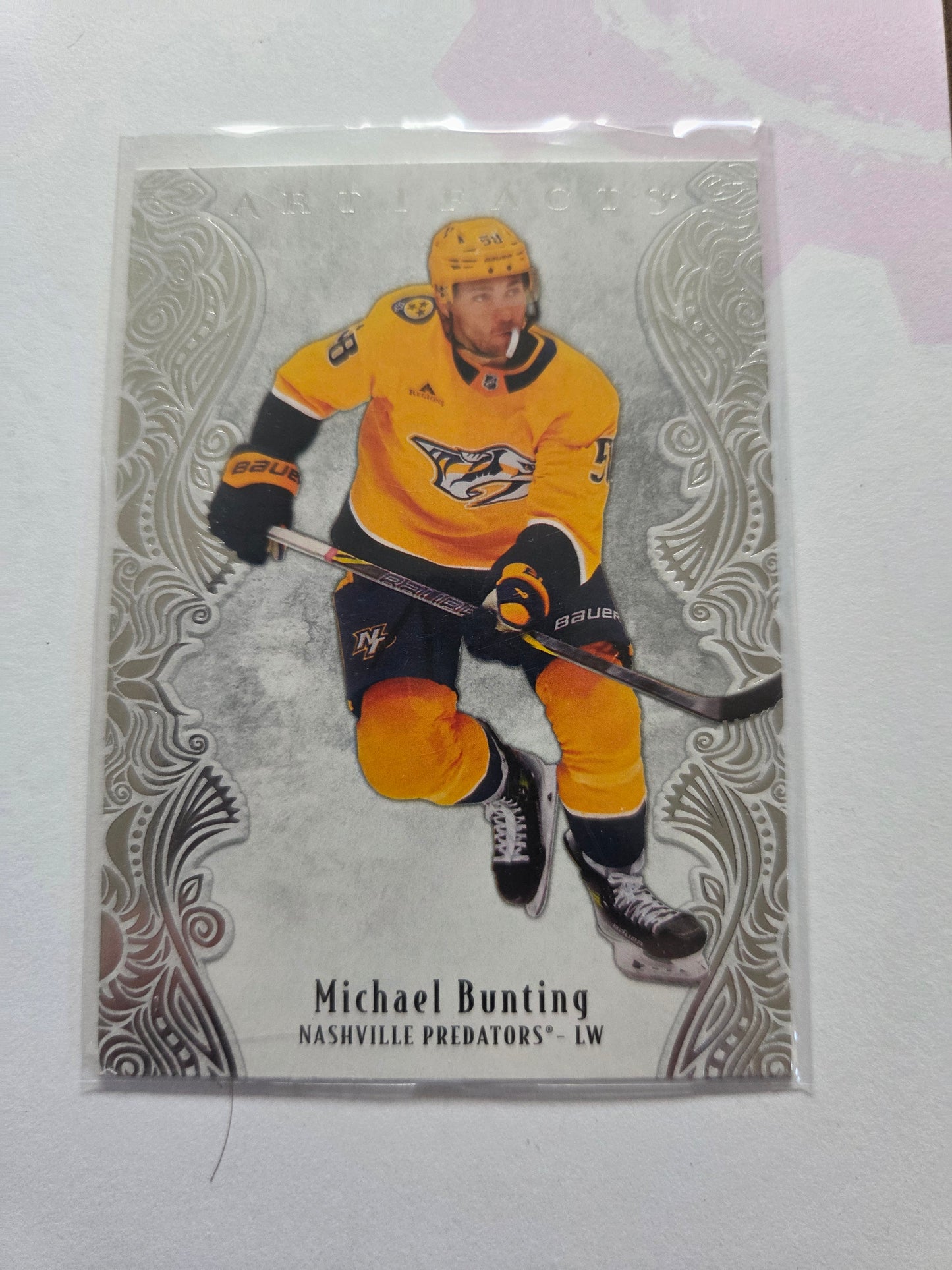 Michael Bunting Upper Deck Artifacts Hockey #26 [Nashville Predators]