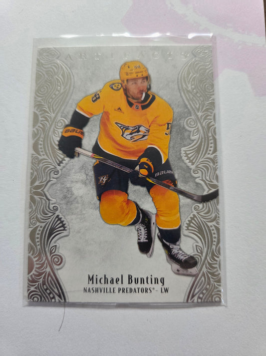 Michael Bunting Upper Deck Artifacts Hockey #26 [Nashville Predators]