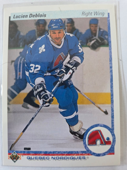 Lucien Deblois 90-91 Upper Deck #363 [Quebec Nordiques]