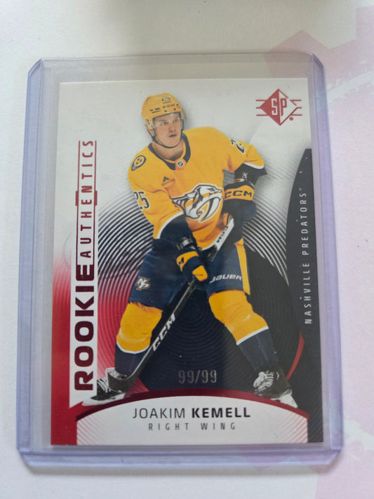 Joakim Kemell Red SP Hockey Rookie Authentics #106 [Nashville Predators]