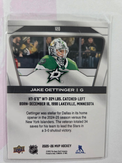 Jake Oettinger Upper Deck MVP Hockey #120 [Dallas Stars]