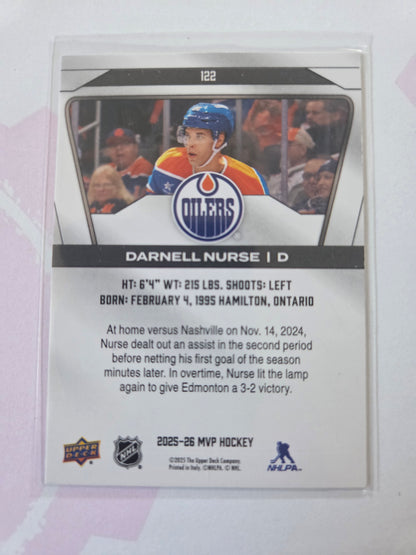 Darnell Nurse Upper Deck MVP Hockey #122 [Edmonton Oilers]
