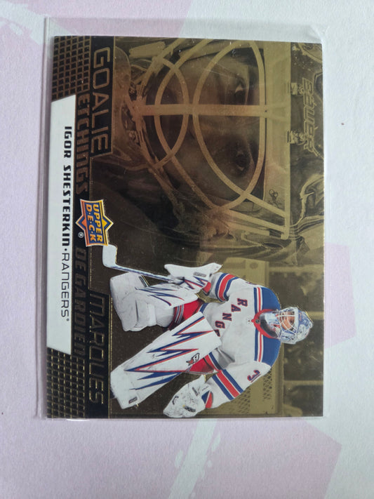 Igor Shesterkin Upper Deck Gold Etchings [New York Rangers]