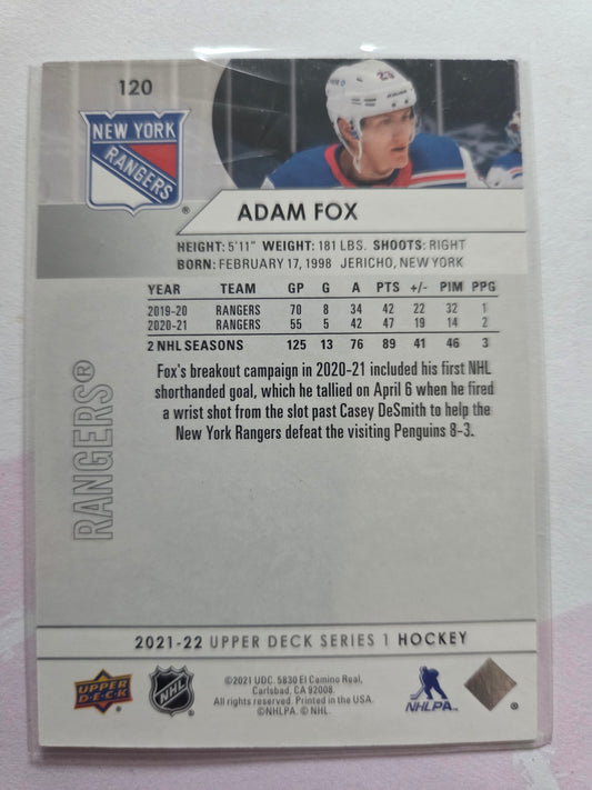 Adam Fox Upper Deck Series 1 #120 [New York Rangers]