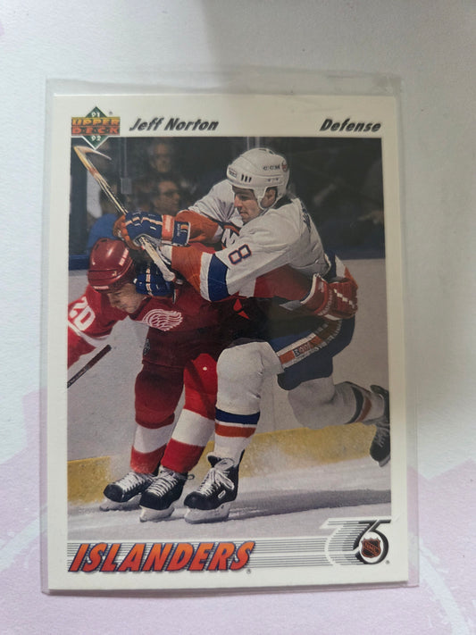 Jeff Norton 91/92 Upper Deck #357 [New York Islanders]