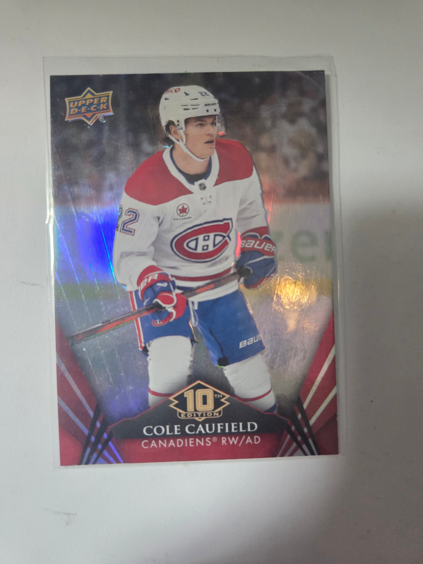 Cole Caufield Upper Deck 10th Edition #5 [Montreal Canadians]