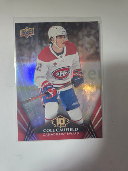 Cole Caufield Upper Deck 10th Edition #5 [Montreal Canadians]