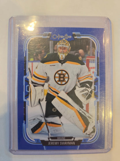 Jeremy Swayman Blue O-Pee-Chee Hockey #41 [Boston Bruins]