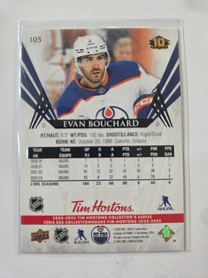 Evan Bouchard Upper Deck 10th Edition #105 [Edmonton Oilers]