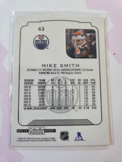 Mike Smith O-Pee-Chee Platinum Hockey #63 [Edmonton Oilers]