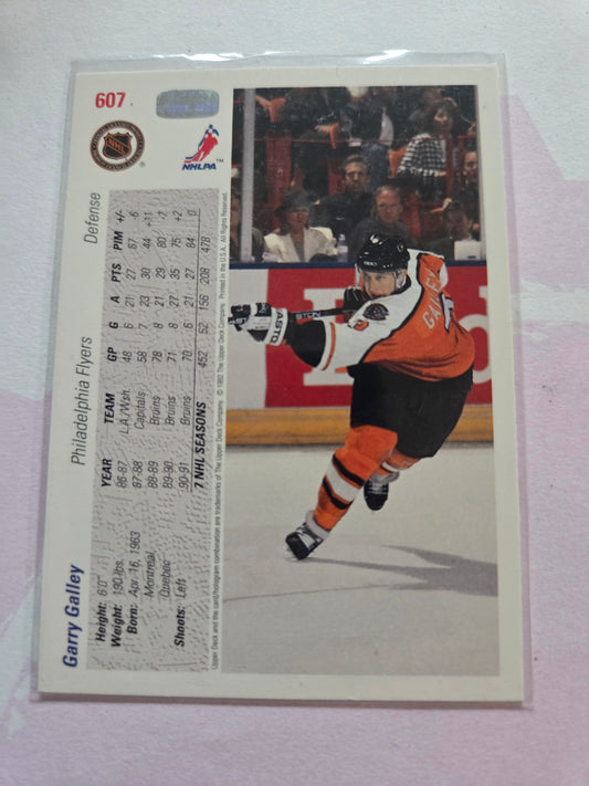 Garry Galley 91/92 Score #607 [Philadelphia Flyers]