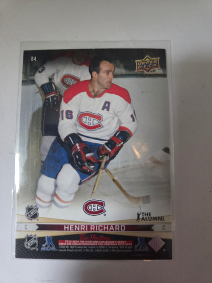 Jean Beliveau/Henri Richard Tim Hortons Upper Deck #84 [Montreal Canadians]