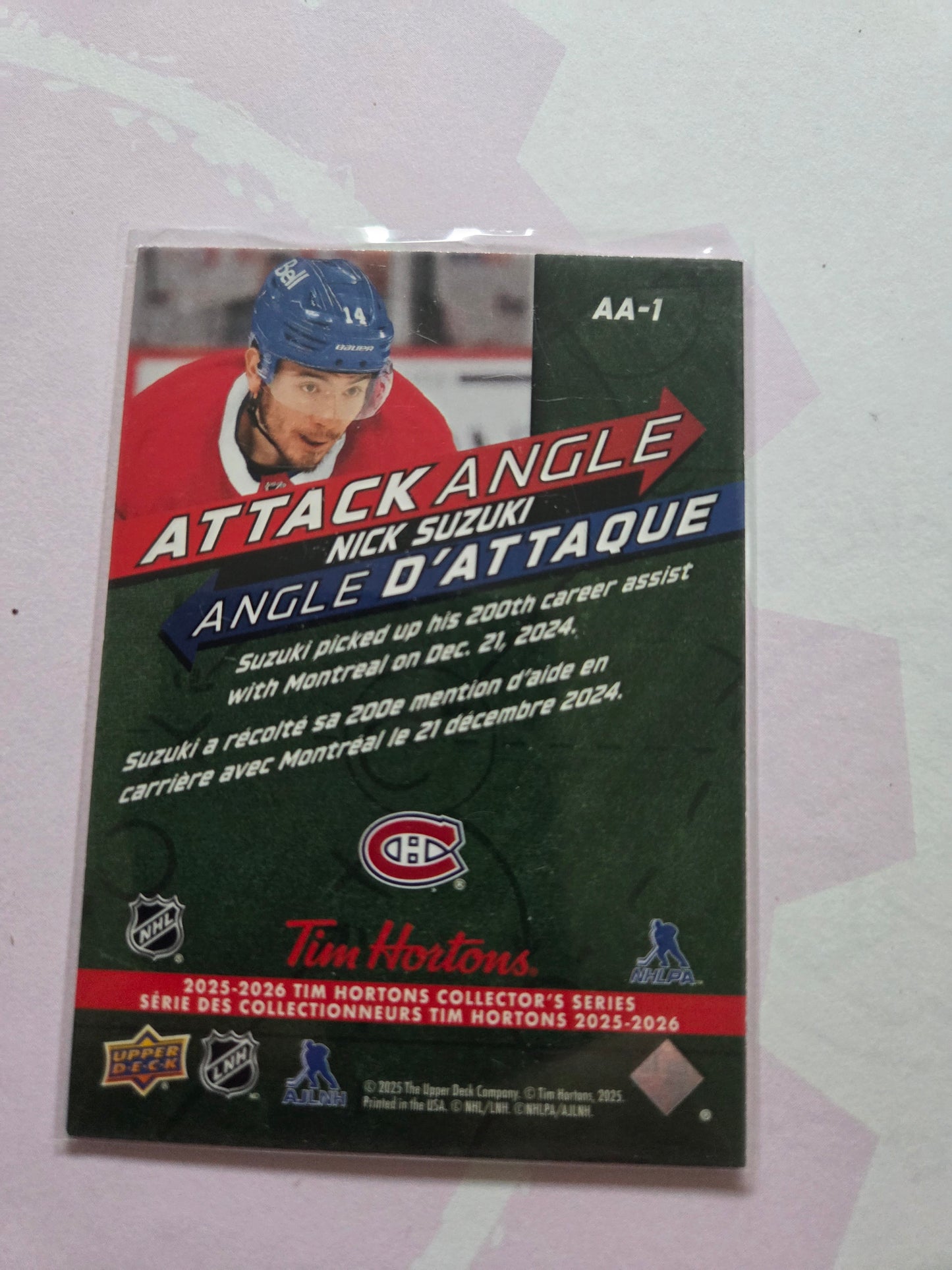 Nick Suzuki Upper Deck Attack Angle [Montreal Canadians]