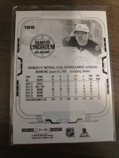Hampus Lindholm O-Pee-Chee #186 [Boston Bruins]