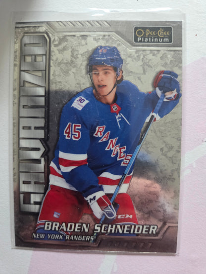 Braden Schneider O-Pee-Chee Platinum Galvanized [New York Rangers]