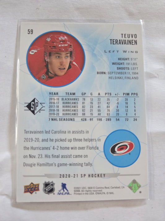 Teuvo Teravainen Blue SP Hockey #59 [Carolina Hurricanes]