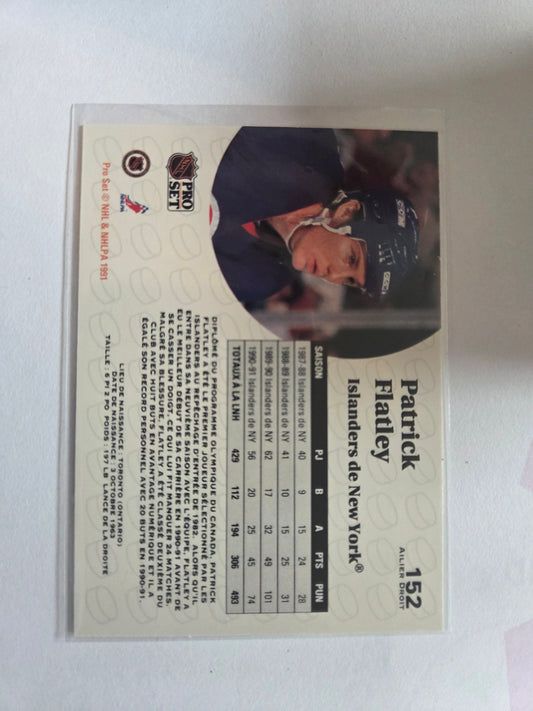 Patrick Flatley French NHL Pro Set #152 [New York Islanders]