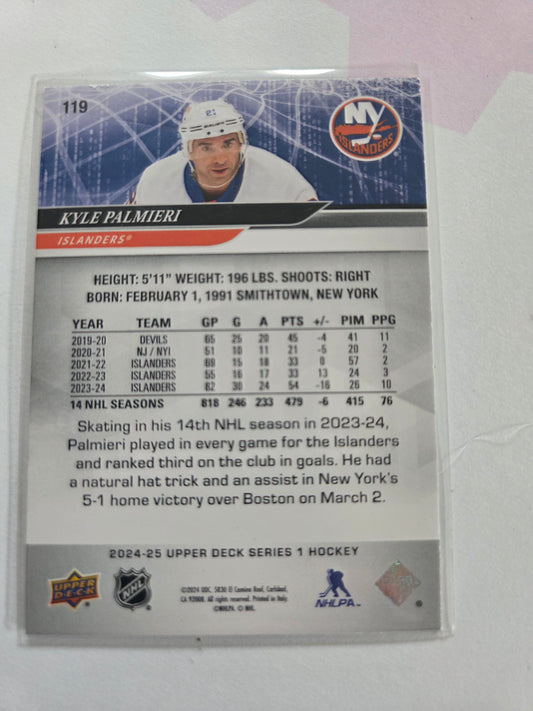 Kyle Palmieri Upper Deck Series 1 #119 [New York Islanders]