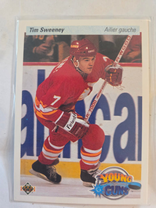 Tim Sweeney 90/91 Upper Deck Young Guns #531 [Calgary Flames]