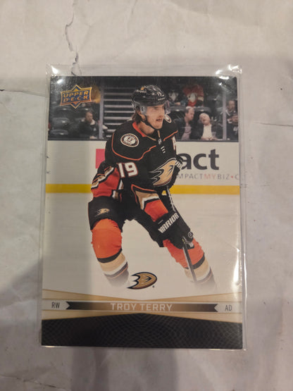 Troy Terry/John Gibson Upper Deck Tim Hortons #81 [Anaheim Ducks]