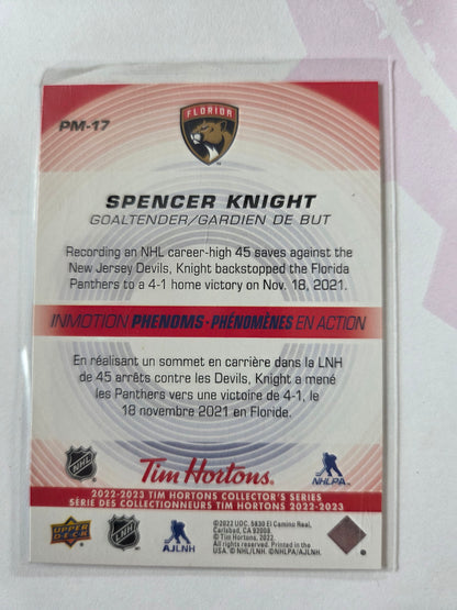 Spencer Knight Upper Deck Inmotion Phenoms [Florida Panthers]