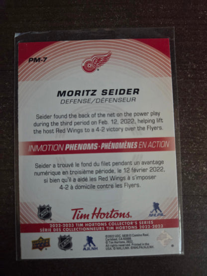Moritz Seider Upper Deck Inmotion Phenoms [Detroit Red Wings]
