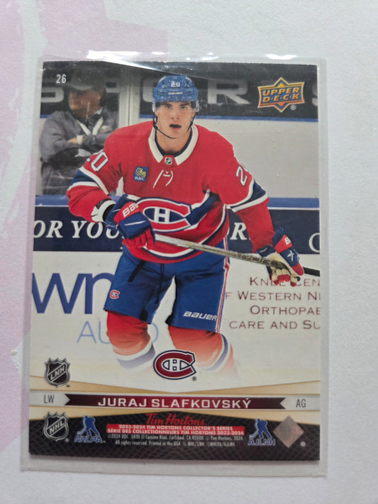 Nick Suzuki/Juraj Slafkovsky Upper Deck Tim Hortons #26 [Montreal Canadians]