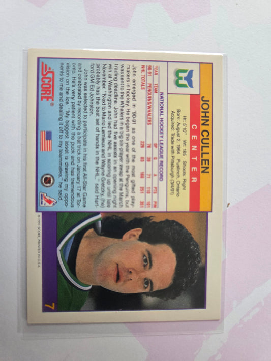 John Cullen NHL Score 91 #7 [Hartford Whalers]