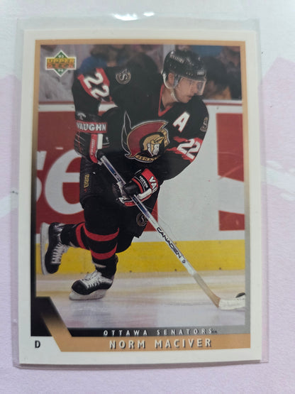 Norm MacIver 93/94 Upper Deck #335 [Ottawa Senators]