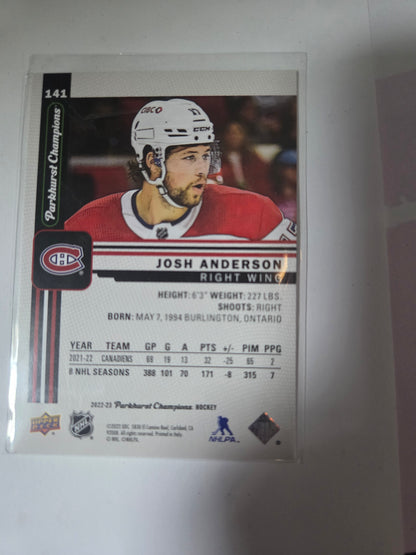 Josh Anderson Parkhurst Champions Veteran #141 [Montreal Canadians]