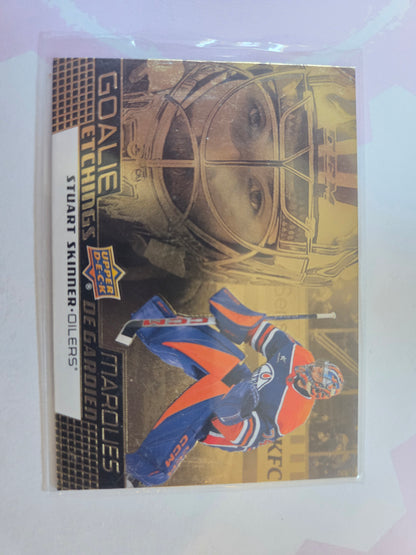 Stuart Skinner Upper Deck Goalie Etchings [Edmonton Oilers]
