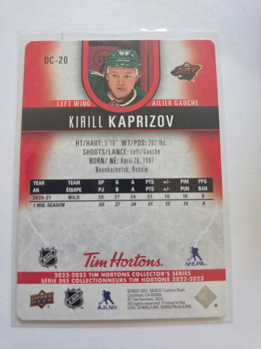 Krill Kaprizov Tim Hortons Upper Deck [Minnesota Wild]