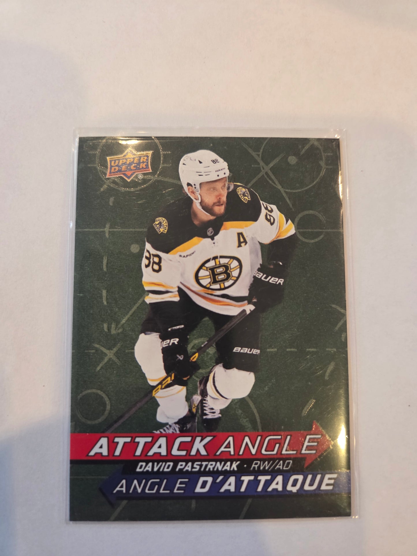 David Pastrnak Upper Deck Attack Angle [Boston Bruins]