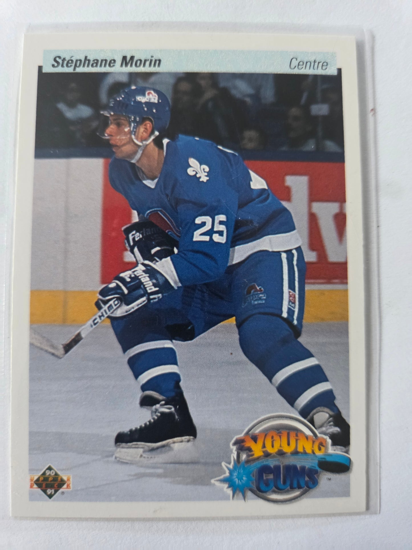 Stèphane Morin 90-91 Upper Deck Young Guns #524 [Quebec Nordiques]