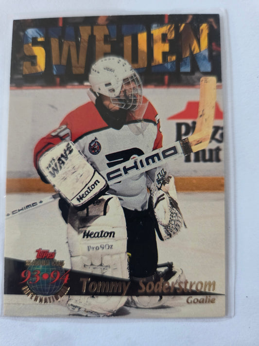Tommy Soderstrom Topps Stadium Club International #430 [Philadelphia Flyers]