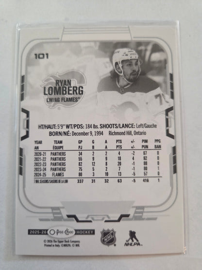 Ryan Lomberg O-Pee-Chee Hockey #101 [Calgary Flames]