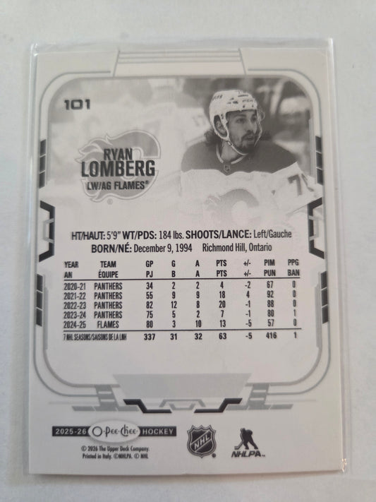 Ryan Lomberg O-Pee-Chee Hockey #101 [Calgary Flames]