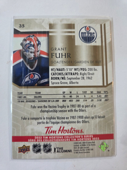 Grant Fuhr Tim Hortons Upper Deck #35 [Edmonton Oilers]