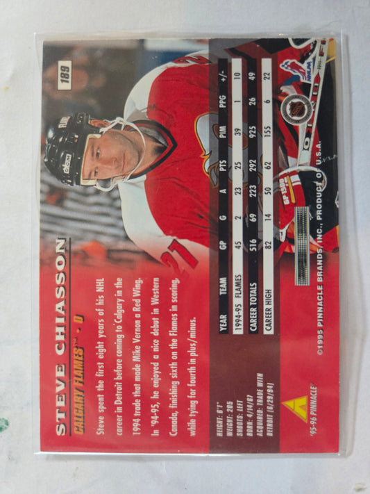 Steve Chiasson 95/96 Pinnacle #189 [Calgary Flames]