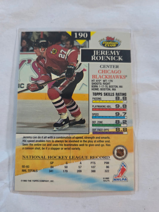 Jeremy Roenick Topps Stadium Club #190 [Chicago Blackhawks]