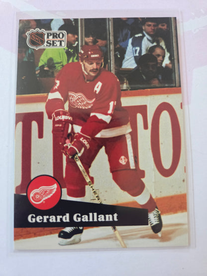 Gerard Gallant French NHL Pro Set #63 [Detroit Red Wings]