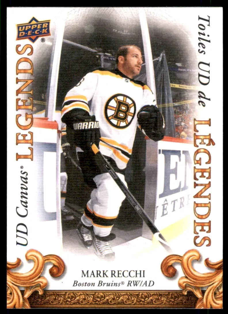 22-23 Tim Hortons Legends UD Canvas Bruins Mark Recchi #CL-12 [Tim Hortons]