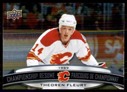 2022-23 UD Tim Hortons Legends Championship Resume Theoren Fleury #CR11 [Tim Hortons]