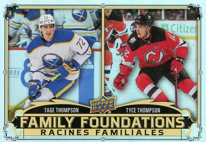 2023-24 Tim Hortons Duos Family Foundations Tage & Tyce Thompson FF-7 [Tim Hortons]