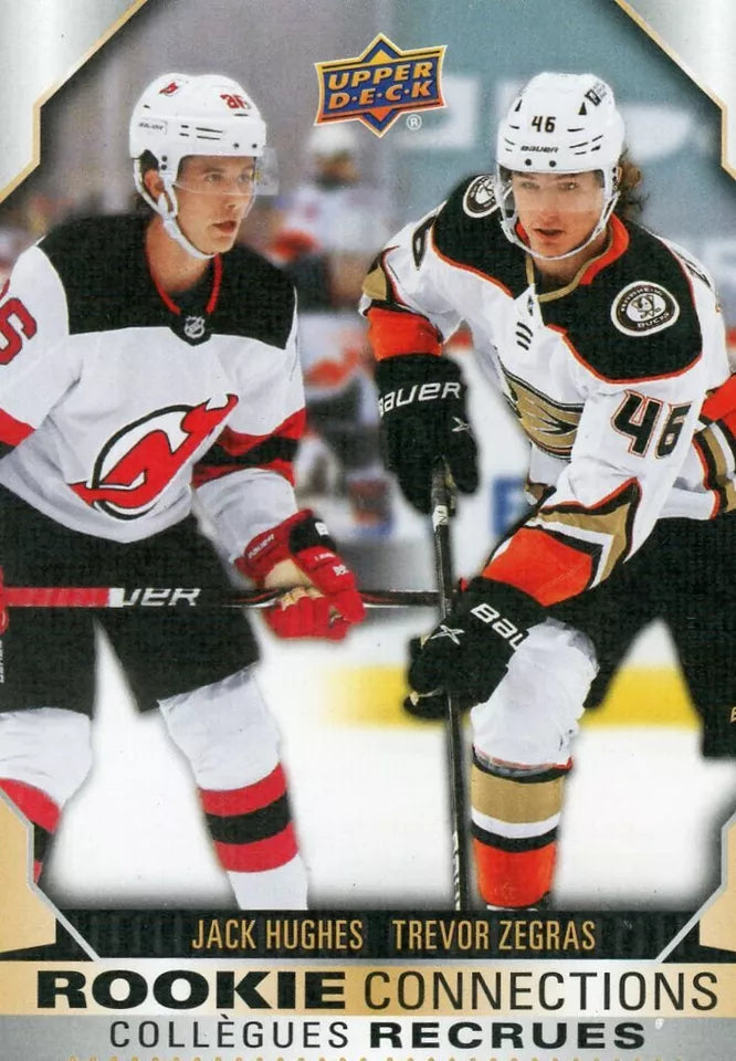 2023-24 Tim Hortons Greatest Duos Rookie Connections #RC10 Jack Hughes/Zegra [Tim Hortons]