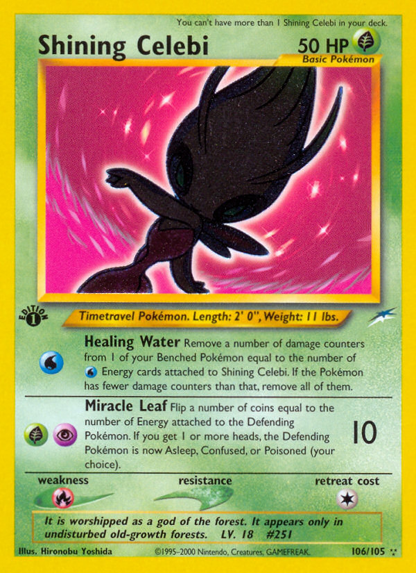 Shining Celebi (106/105) [Neo Destiny 1ère édition] 
