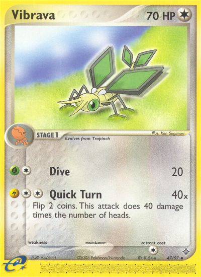 Vibrava (47/97) [EX : Dragon] 