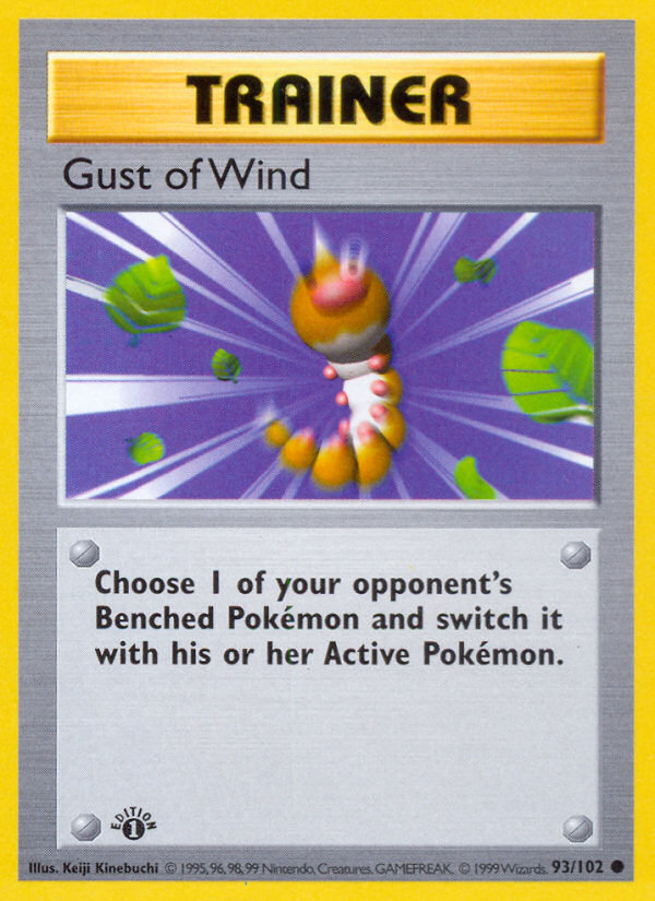Gust of Wind (93/102) (Shadowless) [Ensemble de base 1ère édition] 