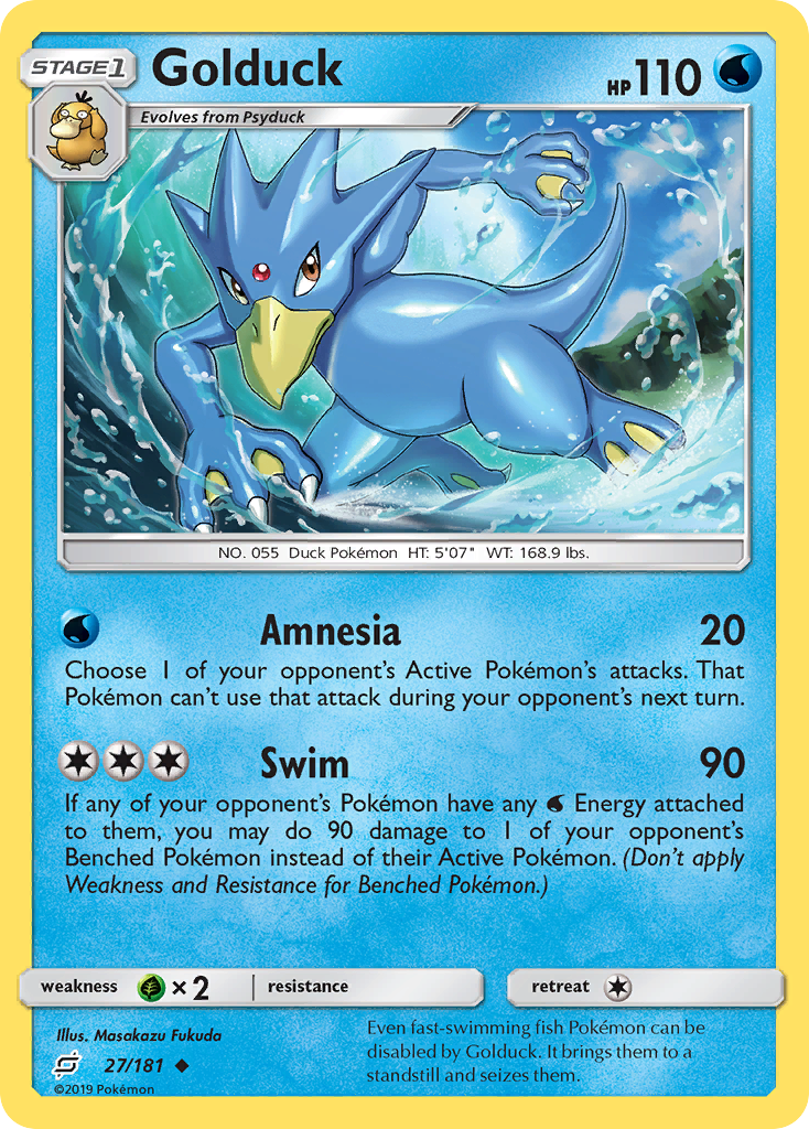 Golduck (27/181) [Soleil et Lune : Faites équipe] 